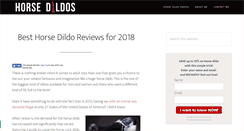 Desktop Screenshot of horse-dildo.com